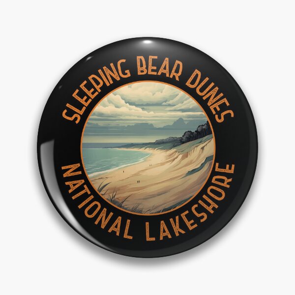 Item preview, Sleeping Bear Dunes National Lakeshore Distressed Circle designed and sold by KrisSidDesigns.