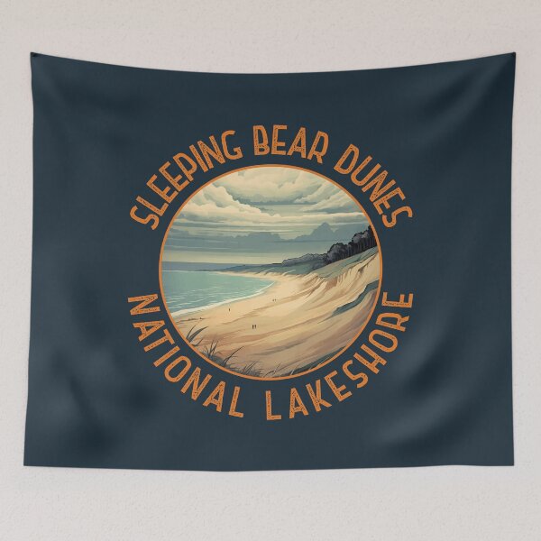 Item preview, Sleeping Bear Dunes National Lakeshore Distressed Circle designed and sold by KrisSidDesigns.