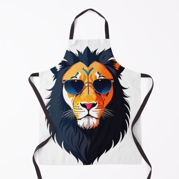 Item preview, Cool lion with black mane in sunglasses designed and sold by Harmonysens.