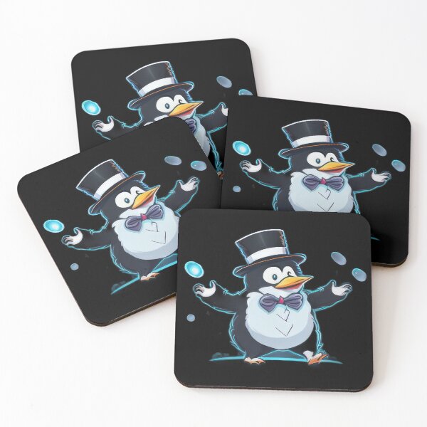 Item preview, Penguin Dance Party - Cute and Funny Cartoon Animal  designed and sold by Just Art's Creations colinw2292@gmail.com.