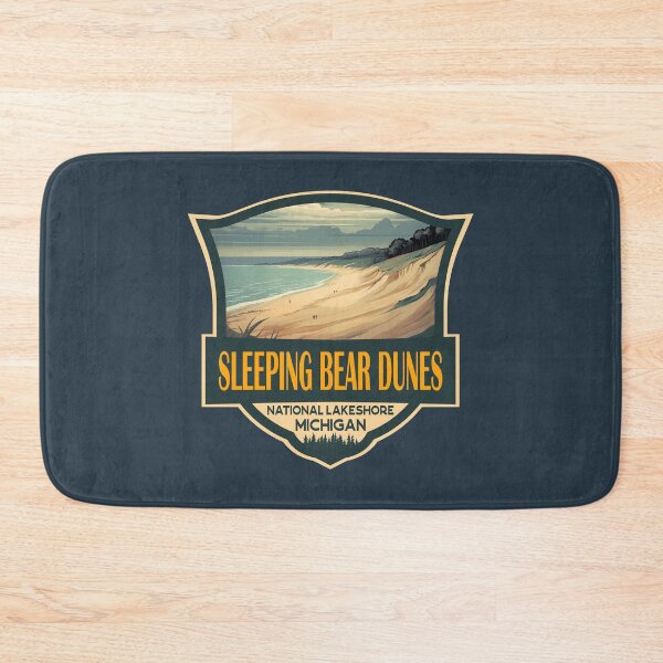 Item preview, Sleeping Bear Dunes National Lakeshore Travel Retro Badge designed and sold by KrisSidDesigns.