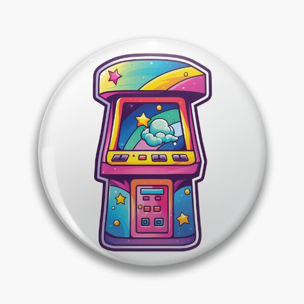 Item preview, Adorable Kawaii Arcade Machine | Fun Retro Gaming Design designed and sold by PopPopGfx.