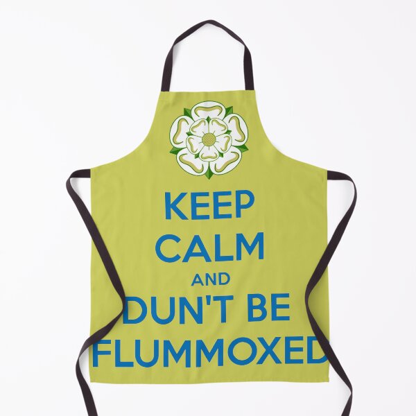Item preview, Keep Calm and Dun't Be Flummoxed Yorkshire Dailect Blue designed and sold by taiche.