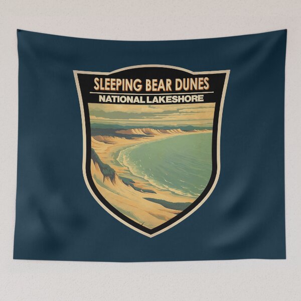 Item preview, Sleeping Bear Dunes National Lakeshore Travel Badge designed and sold by KrisSidDesigns.