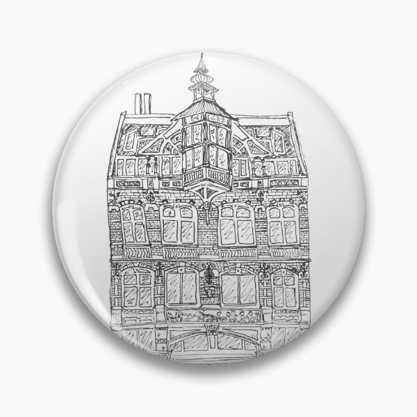 Item preview, Amsterdam Canal Building designed and sold by SketchWhatISee.