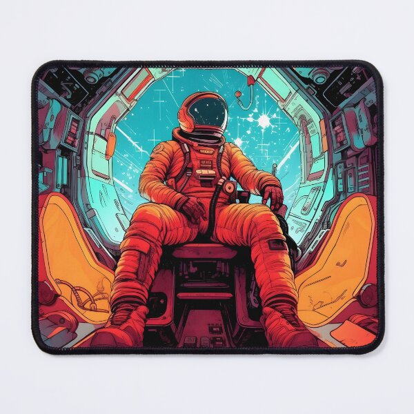 Item preview, A tough astronaut travels through space in his spaceship designed and sold by Art Happens.