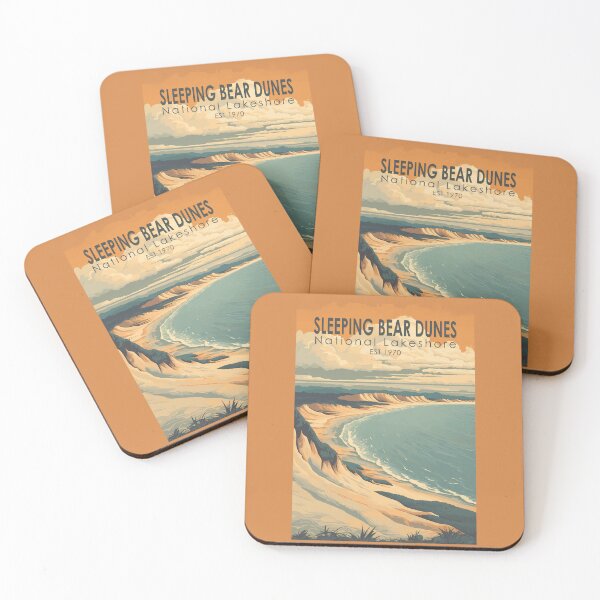 Item preview, Sleeping Bear Dunes National Lakeshore Travel Art Vintage designed and sold by KrisSidDesigns.