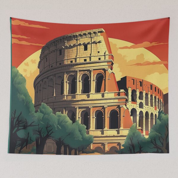 Item preview, Colosseum, Rome, Italy, Travel Poster designed and sold by BokeeLee.