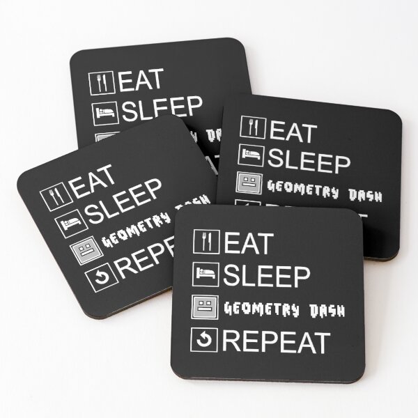 Item preview, Eat Sleep Geometry Dash Repeat designed and sold by layne-miyok.