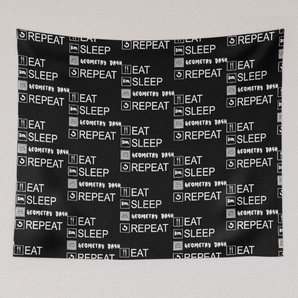 Item preview, Eat Sleep Geometry Dash Repeat designed and sold by layne-miyok.