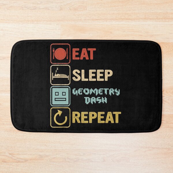 Item preview, funny eat sleep geometry dash repeat retro vintage, geometry dash Dad Gift, Fathers Day, kids Birthd designed and sold by layne-miyok.