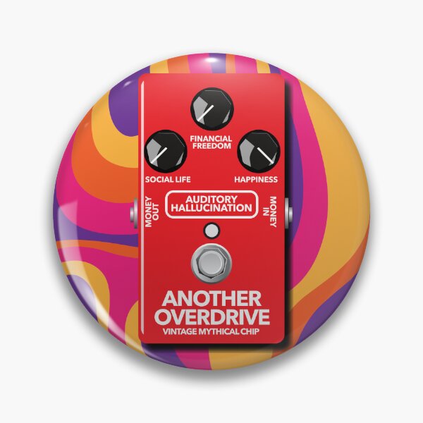 Item preview, Funny Guitar Effect Pedal - Auditory Hallucination Overdrive Effect Pedal  designed and sold by tuapekkong2001.