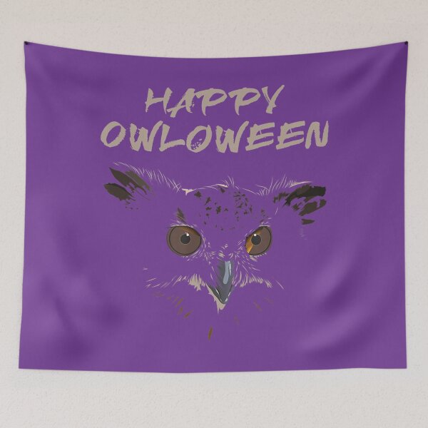 Item preview, Happy Owloween. Halloween Ghostly Owl designed and sold by sjdiceoamrw23.