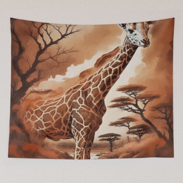 Item preview, Giraffe African Animal Inspired Art designed and sold by CDC40.