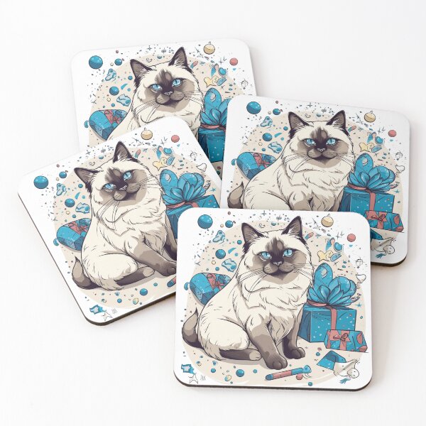 Item preview, Purrfect Designs": Cute and Playful Cat Activity Toys for Adorable Birman Breeds designed and sold by DooodleGod.