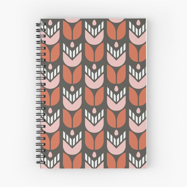 Item preview, KF 0032 D - Retro Vintage Tulip Flowers Minimalist 70s Modern Geometric Floral Pattern designed and sold by KhakiFinch.