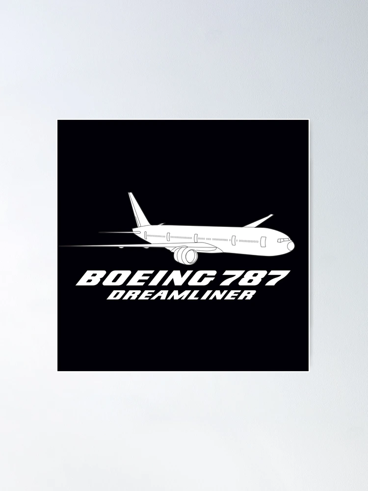 Aviation Poster Boeing 787 Dreamliner