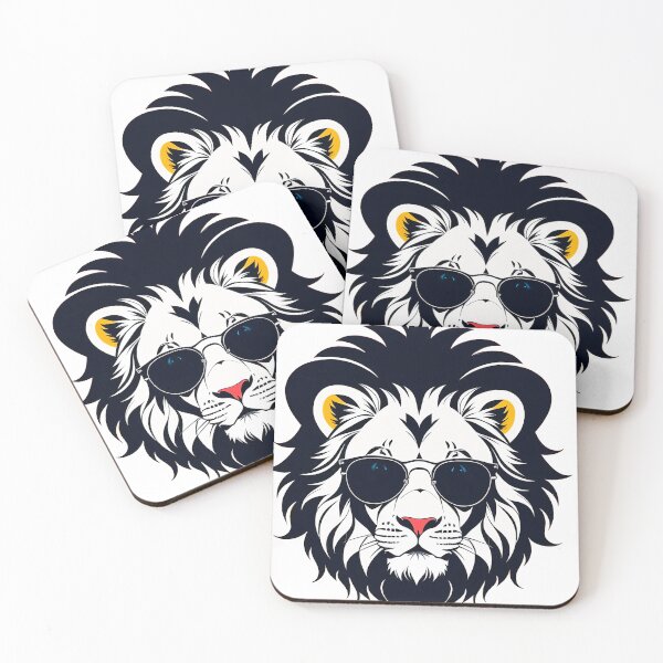 Item preview,  Cool lion with black mane in sunglasses  designed and sold by Harmonysens.