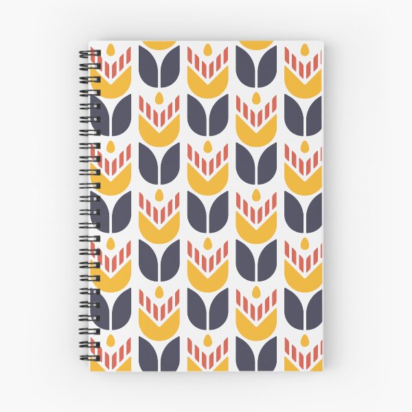 Item preview, KF 0032 F - Retro Vintage Tulip Flowers Minimalist 70s Modern Geometric Floral Pattern designed and sold by KhakiFinch.