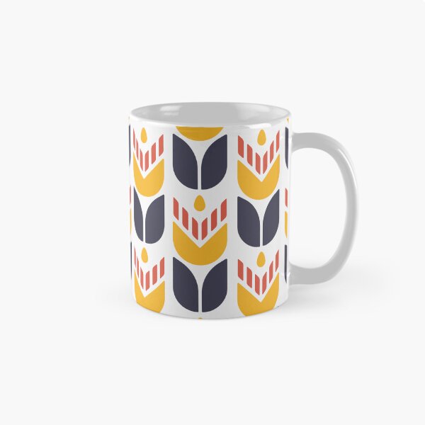Item preview, KF 0032 F - Retro Vintage Tulip Flowers Minimalist 70s Modern Geometric Floral Pattern designed and sold by KhakiFinch.