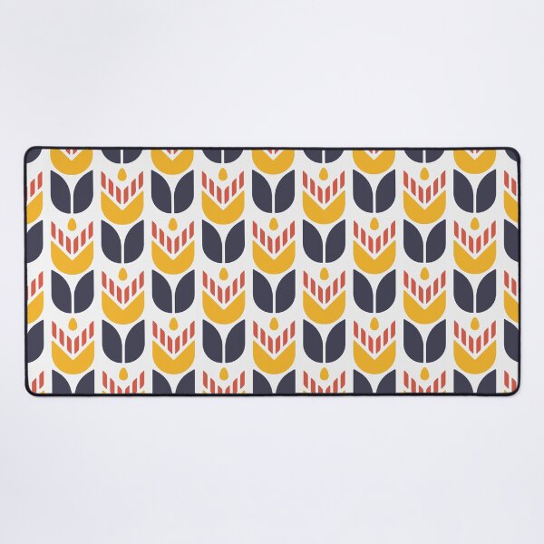 Item preview, KF 0032 F - Retro Vintage Tulip Flowers Minimalist 70s Modern Geometric Floral Pattern designed and sold by KhakiFinch.