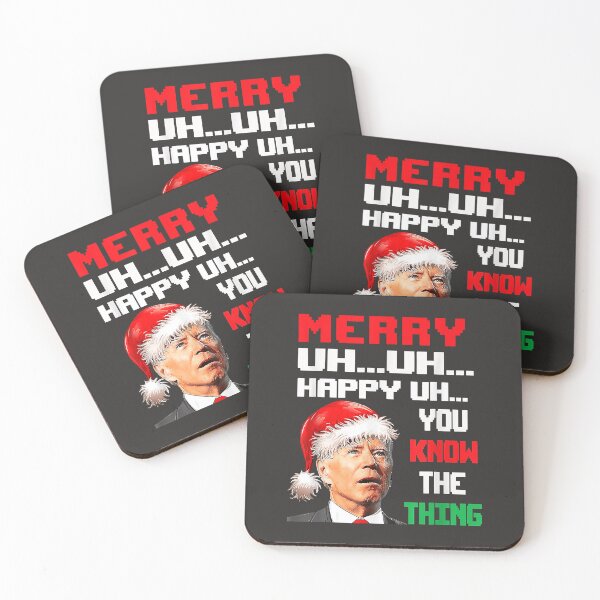 Item preview, Merry Uh Uh Christmas Funny Joe Biden Santa Confused Xmas  designed and sold by PeggyBookman.