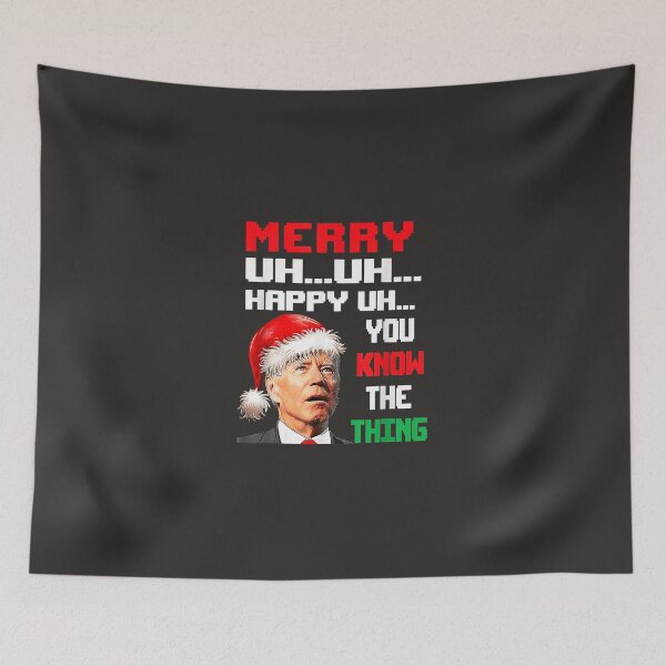Item preview, Merry Uh Uh Christmas Funny Joe Biden Santa Confused Xmas  designed and sold by PeggyBookman.