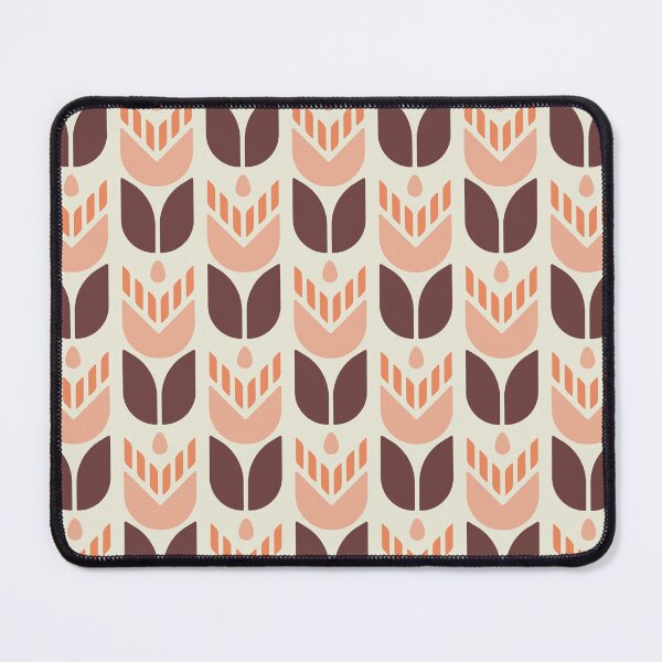 Item preview, KF 0032 H - Retro Vintage Tulip Flowers Minimalist 70s Modern Geometric Floral Pattern designed and sold by KhakiFinch.