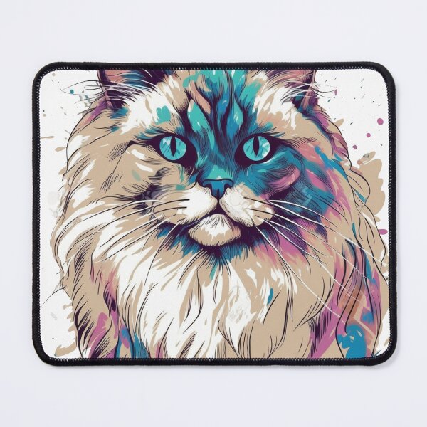 Item preview, Cat AI-Inspired Design - Playful and Cute Cat Lover's Trendy Line by Birman Cat designed and sold by DooodleGod.