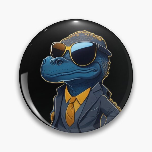 Item preview, Jazzy Blue Dino in Suit and Sunglasses - Animal designed and sold by Just Art's Creations colinw2292@gmail.com.