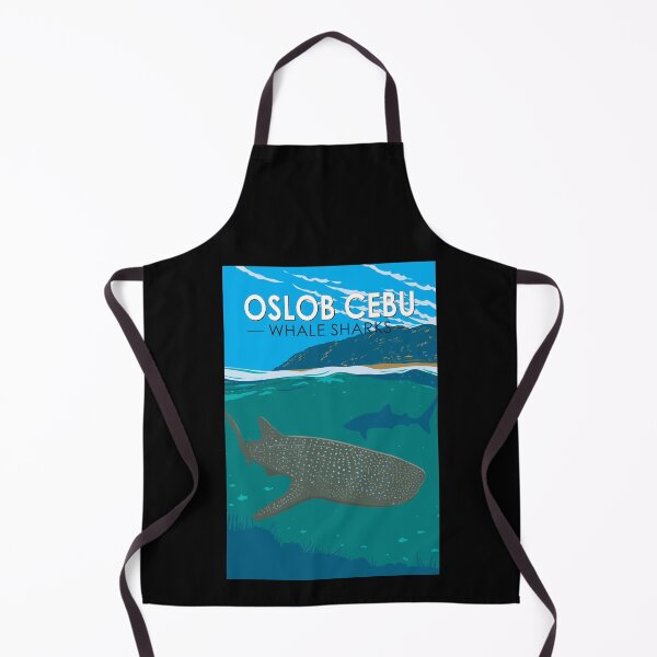 Item preview, Oslob Cebu Philippines Whale Shark Travel Art Vintage designed and sold by KrisSidDesigns.