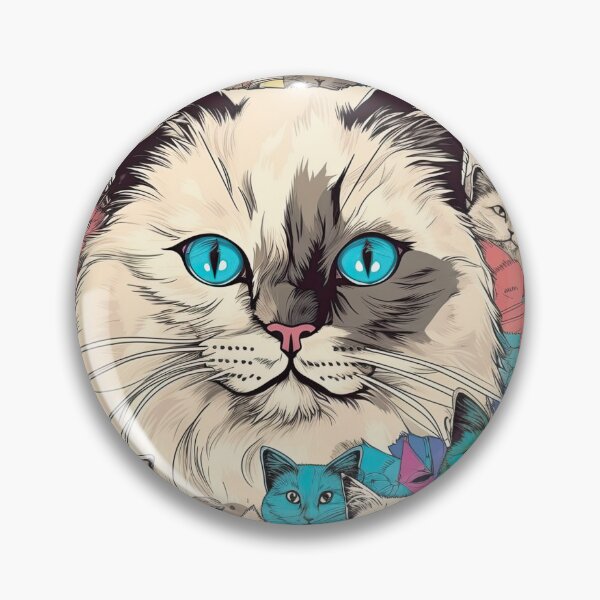 Item preview, Birman Cat Collage - Adorable Artwork for Feline designed and sold by DooodleGod.