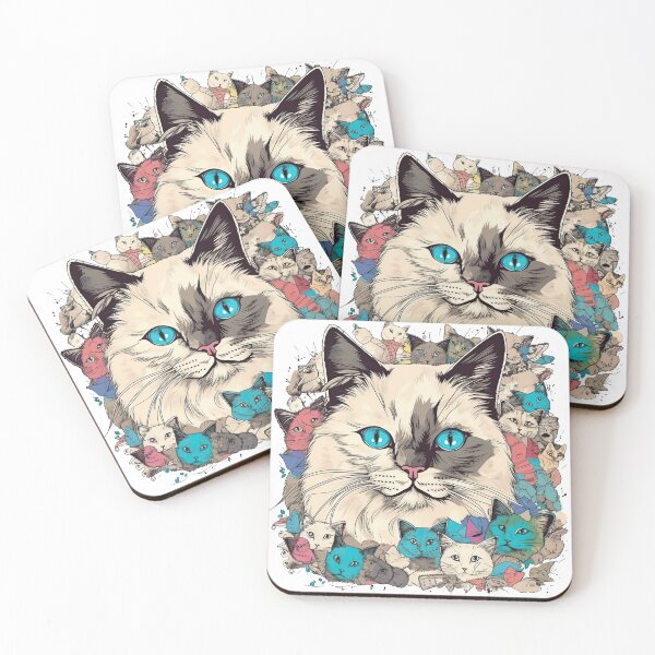 Item preview, Birman Cat Collage - Adorable Artwork for Feline designed and sold by DooodleGod.