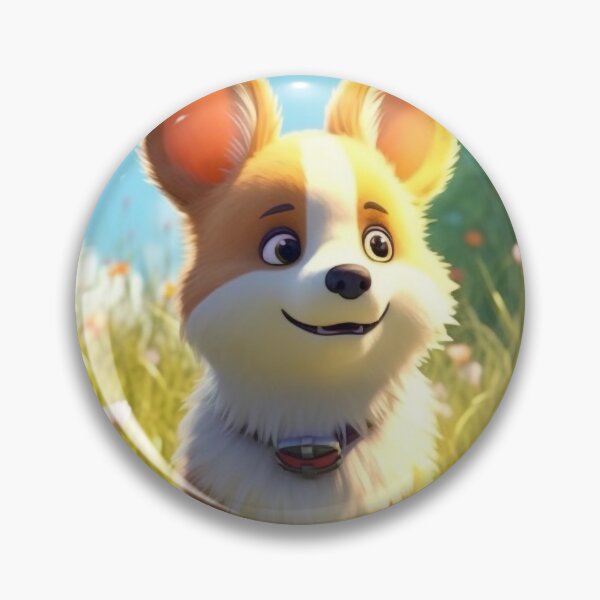 Item preview, Cute corgi dog in pixar style designed and sold by ink-and-Design.