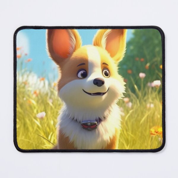 Item preview, Cute corgi dog in pixar style designed and sold by ink-and-Design.