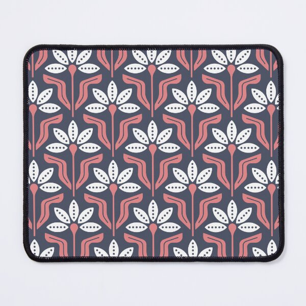 Item preview, KF 0033 D - Retro Vintage Flowers Minimalist 70s Modern Geometric Floral Pattern designed and sold by KhakiFinch.