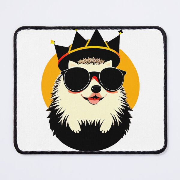 Item preview, Cool hedgehog personage in sunglasses wearing a crown designed and sold by Harmonysens.