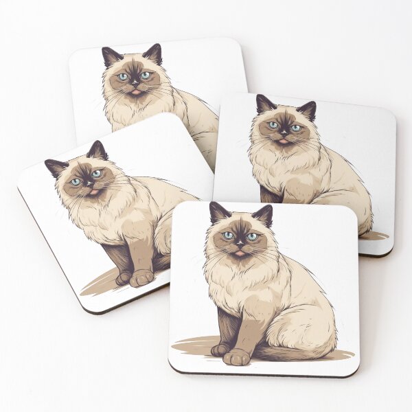 Item preview, Birman Boutique's Whimsical Cat Cartoon Designs for Artistic Feline designed and sold by DooodleGod.