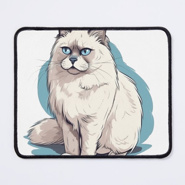 Item preview, FelineLuv Birman Cat Famous Character Design for Cat Lovers - Unique and Cute! designed and sold by DooodleGod.