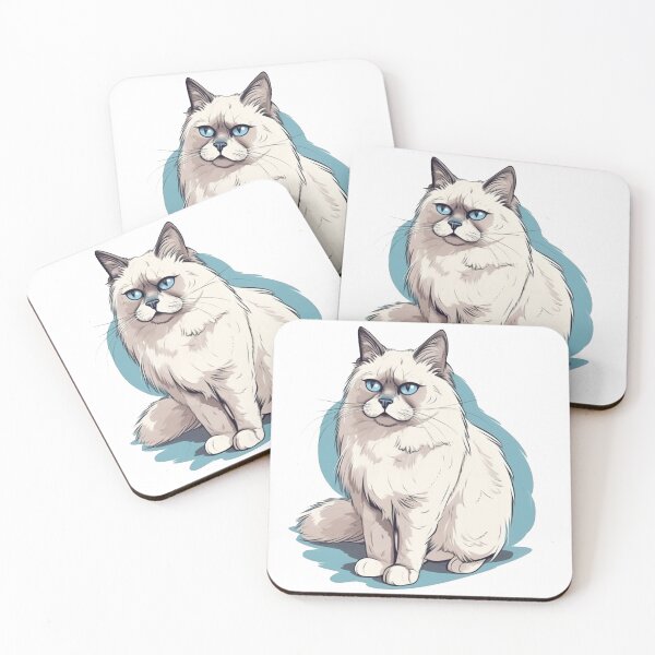 Item preview, FelineLuv Birman Cat Famous Character Design for Cat Lovers - Unique and Cute! designed and sold by DooodleGod.