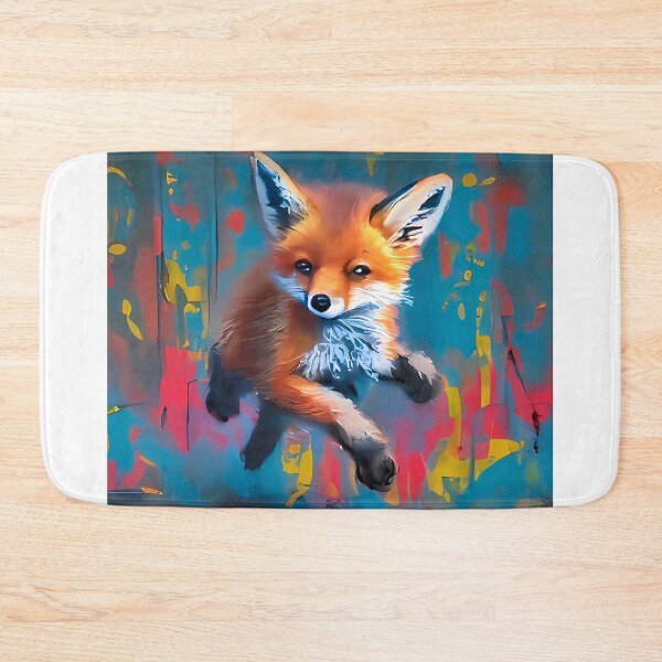 Item preview, Baby Fox in Multicolour Graffiti designed and sold by Faunify.