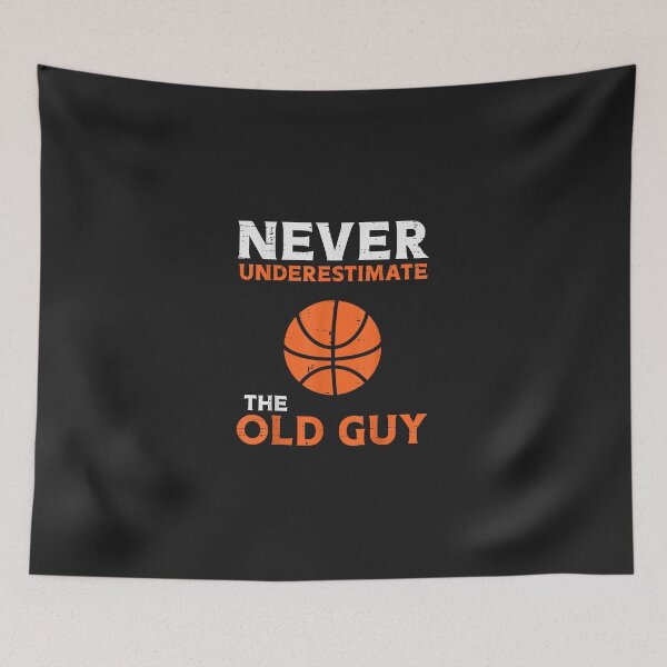 Item preview, Never Underestimate The Old Guy Basketball Grandpa Dad Men  designed and sold by PeggyBookman.