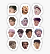 Seventeen Derp Faces Set Sticker