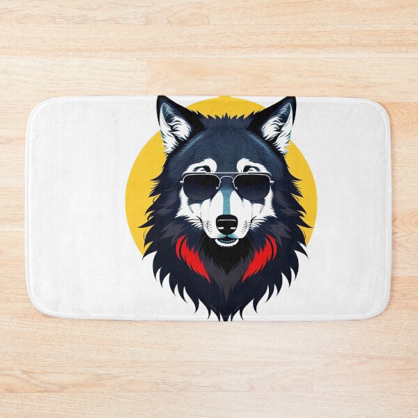 Item preview, Cool wolf personage in sunglasses in flat style designed and sold by Harmonysens.