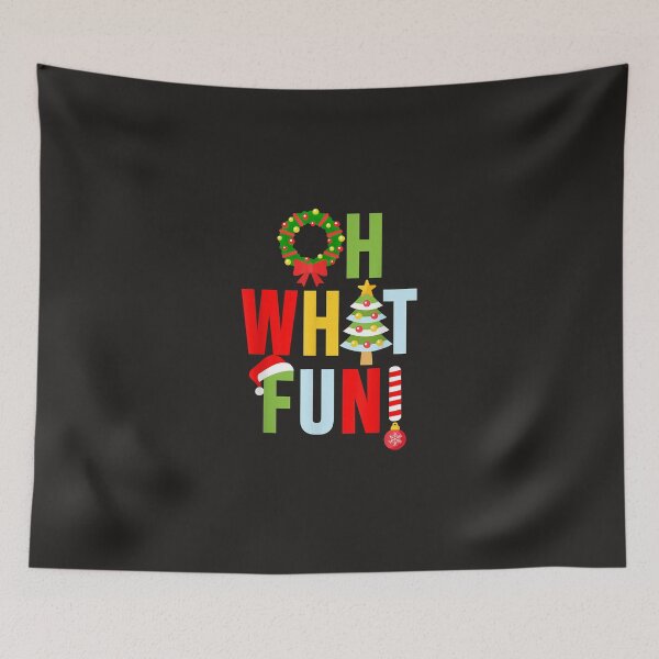 Item preview, Oh What Fun Christmas  With Wreath And Tree  designed and sold by PeggyBookman.