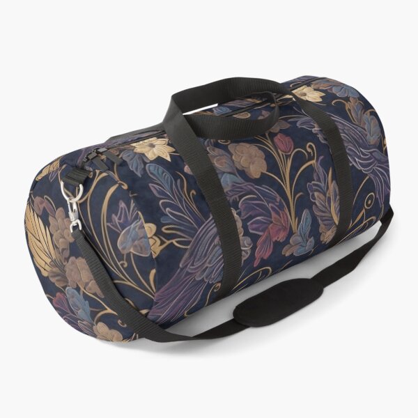 Artikelvorschau, Dunkle symmetrische Blumen- und Vogel-Nahtlose Muster: Batik-Kunststil entworfen und verkauft von cocomikozza.