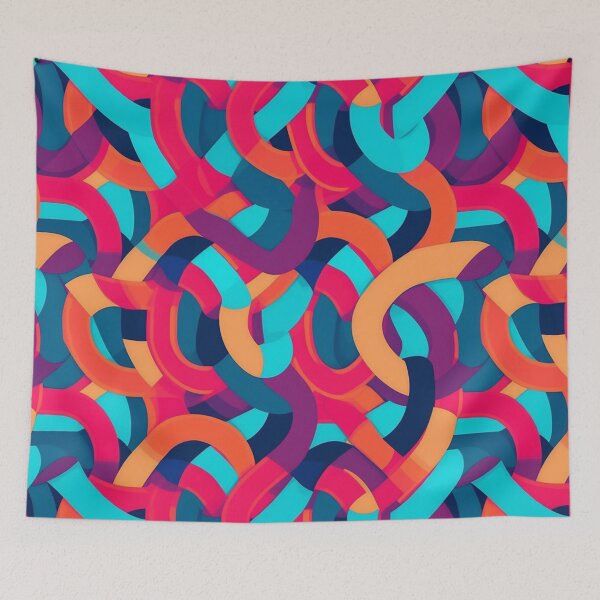 Item preview,  "Geometric Enchantment: Immerse Yourself in the Intricate Fusion of Vibrant Shapes for an Irresistible and Fascinating Attraction" designed and sold by SBD-Shop.