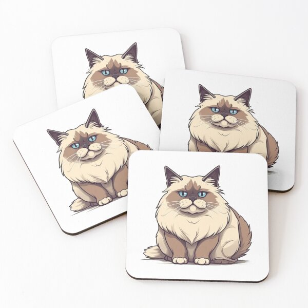 Item preview, Playful Cat Breed Cartoon Design for Feline Fanatics & Humorous Home Décor designed and sold by DooodleGod.