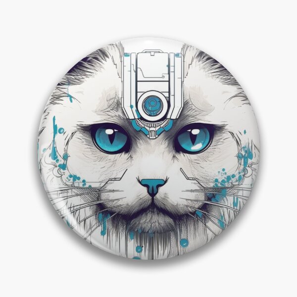 Item preview, FurTech Birman: Futuristic Design for High-Tech Cat Lovers - Unique, Fluffy and Playful Breed with Blue Eyes! designed and sold by DooodleGod.