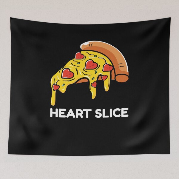 Item preview, Cute Heart Pizza Slice - Graphic For Pizza Fans, Kids and Adults designed and sold by Dungeon-Heaven.